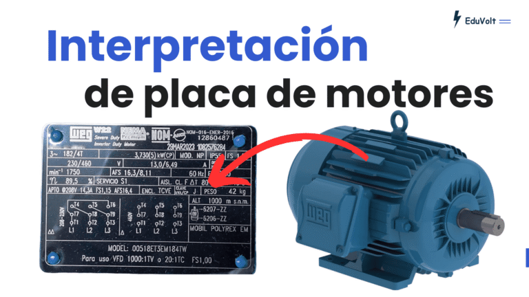 Interpretación técnica de placas de motores eléctricos
